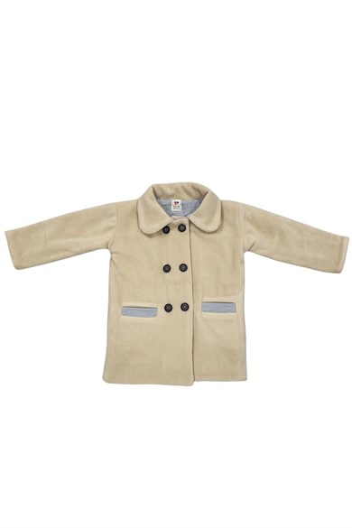 Kız Çocuk Yüzde Yüz Pamuk Terletmez Dört Katlı Müslin Astar Dışı Polar Kaban