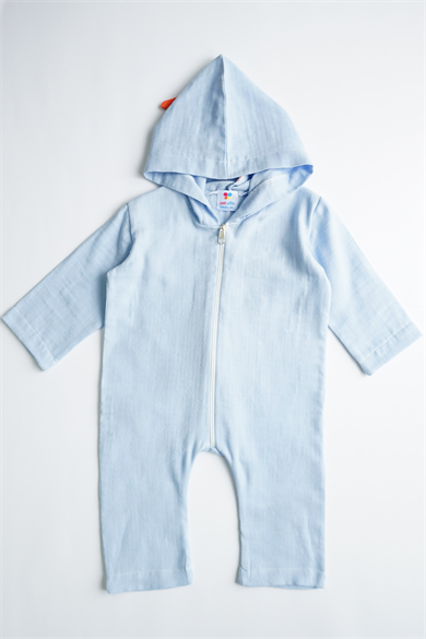 Kız Erkek Bebek Dinozor Tasarımlı Müslin Tulum