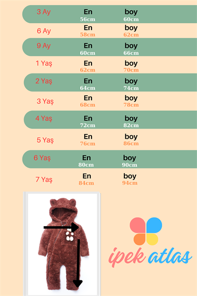 Kız Erkek Bebek Ve Çocuk Kapüşonlu Ayıcıklı Peluş Tulum
