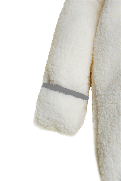 Kız Erkek Bebek Ve Çocuk Kapüşonlu Biyeli Peluş Tulum