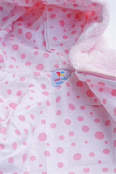 Kız Erkek Bebek Ve Çocuk Müslin Astarlı Ayıcıklı Peluş Mont