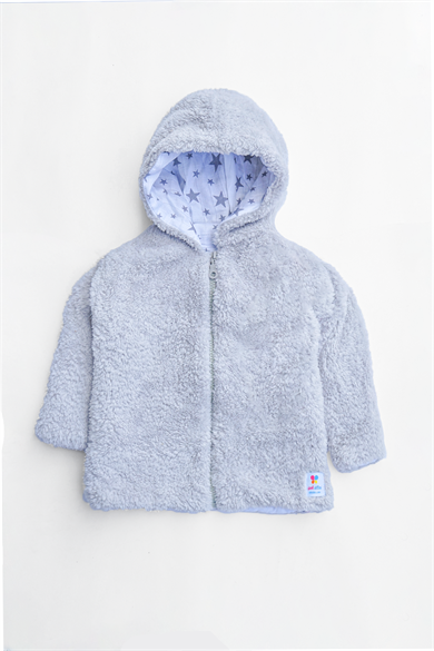 Kız Erkek Bebek Ve Çocuk Müslin Astarlı Fermuarlı Peluş Mont