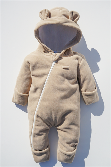 Kız Erkek Bebek Ve Çocuk Müslin Astarlı Polar Tulum