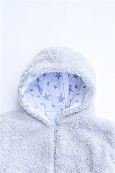 Kız Erkek Bebek Ve Çocuk Müslin Astarlı Fermuarlı Peluş Mont