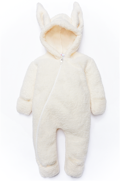 Kız Erkek Bebek Ve Çocuk Peluş Fermuarlı Kışlık Tavşan Tulum