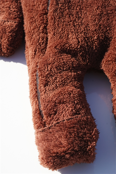 Kız Erkek Bebek Ve Çocuk Peluş Fermuarlı Kışlık Tavşan Tulum