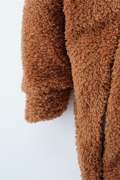 Kız Erkek Bebek Ve Çocuk Peluş Kahverengi Tavşan Tulum