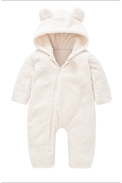 Unisex Ayıcık Peluş Çocuk Tulum