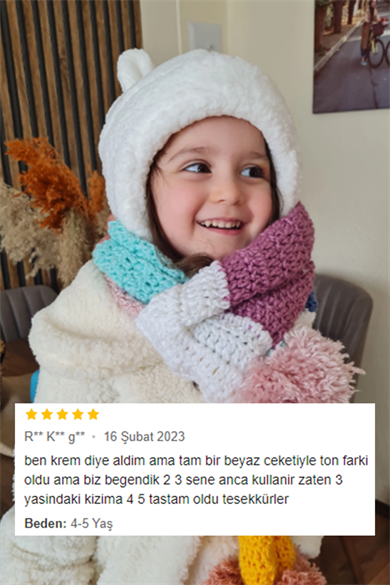 Unisex Peluş Ayıcık Bere