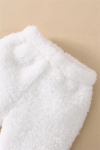 Unisex Peluş Kapüşonlu Weolsuft İkili Takım 