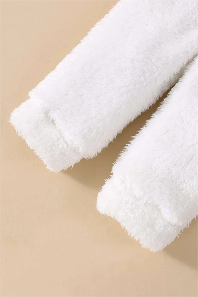 Unisex Peluş Kapüşonlu Weolsuft İkili Takım 