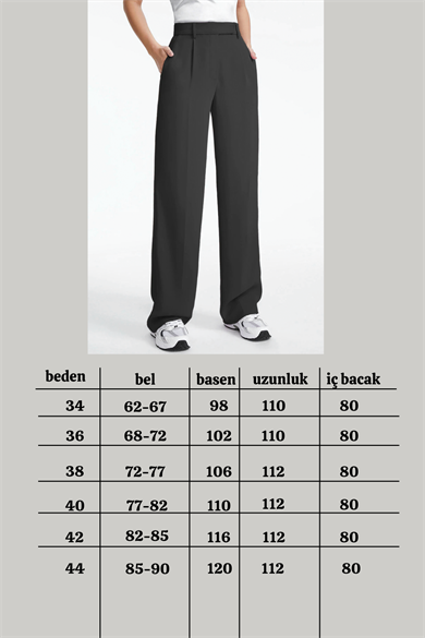 X Nurbeli Cırt Kapamalı Bel Lastikli Palazzo Pantolon