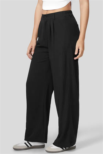 X Nurbeli Kadın Yarım Lastikli Esnek Palazzo Pantolon