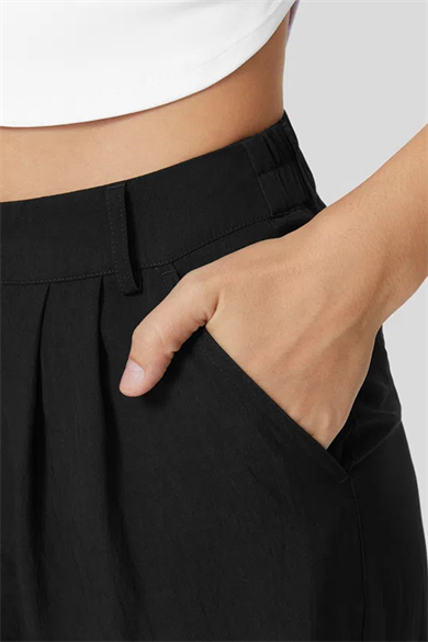 X Nurbeli Kadın Yarım Lastikli Esnek Palazzo Pantolon