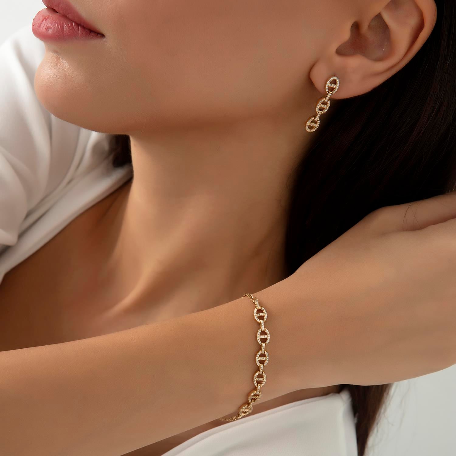 14 Ayar Altın Aura Bileklik