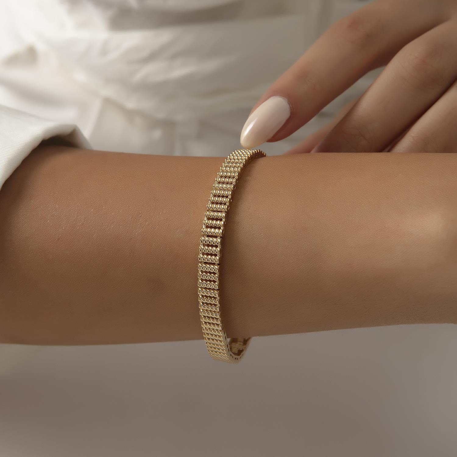 14 Ayar Altın Diva Bileklik