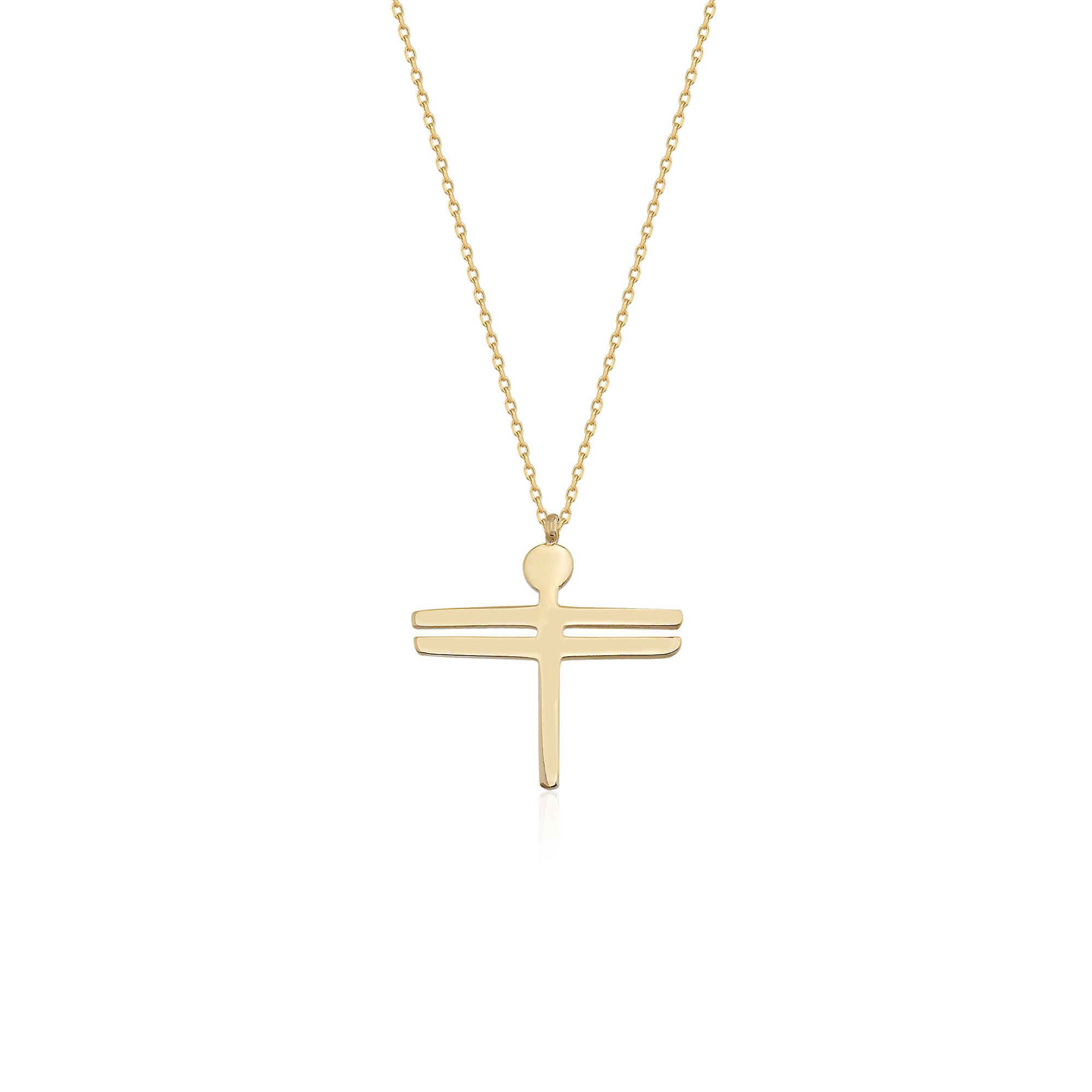 14 Ayar Altın Freya ''Boy'' Kolye