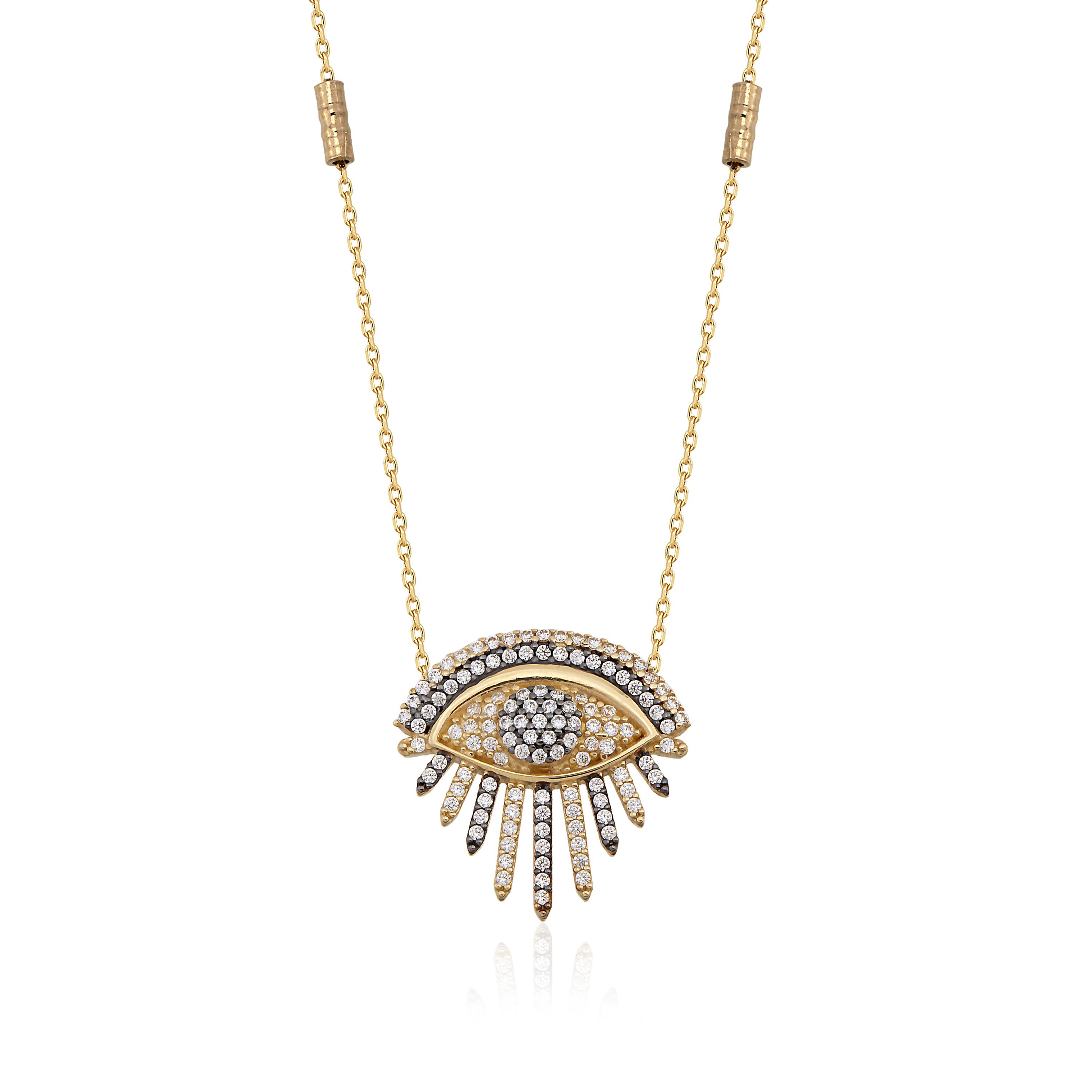 14 Ayar Altın Freya Göz Kolye