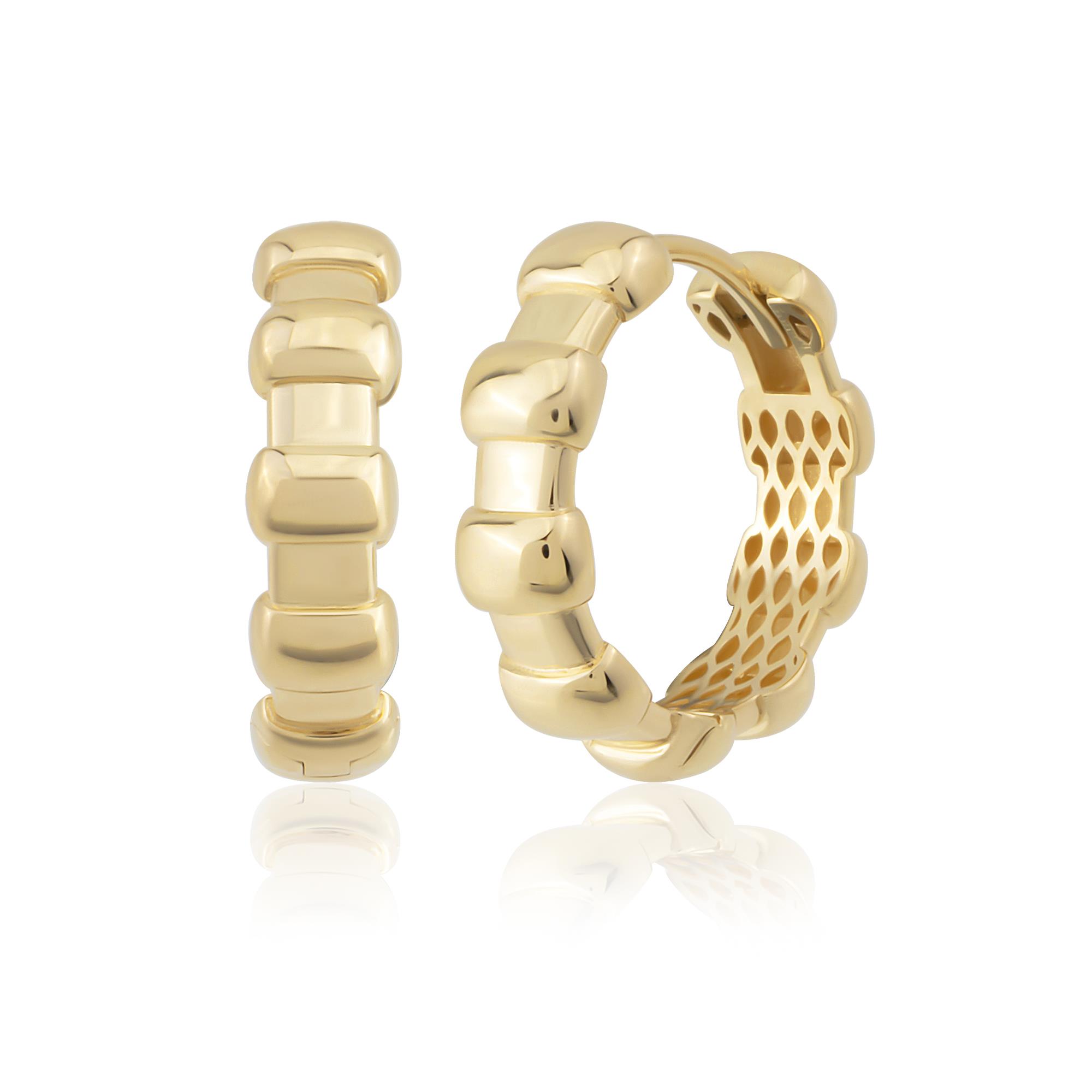 14 Ayar Altın Halka Küpe