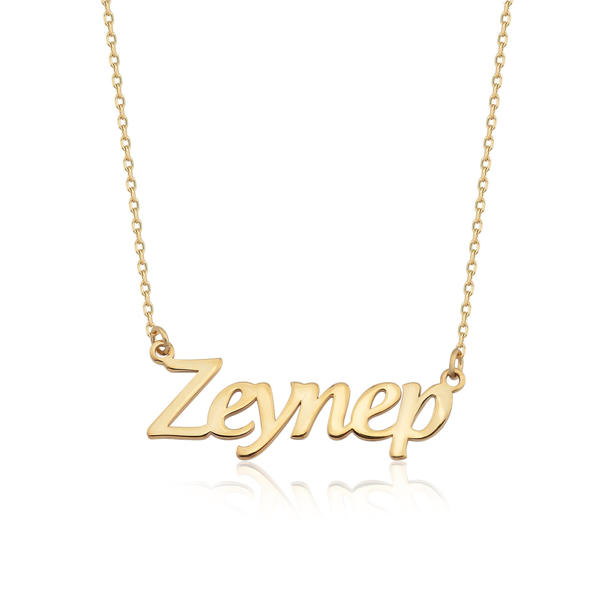 14 Ayar Altın İsim Kolye