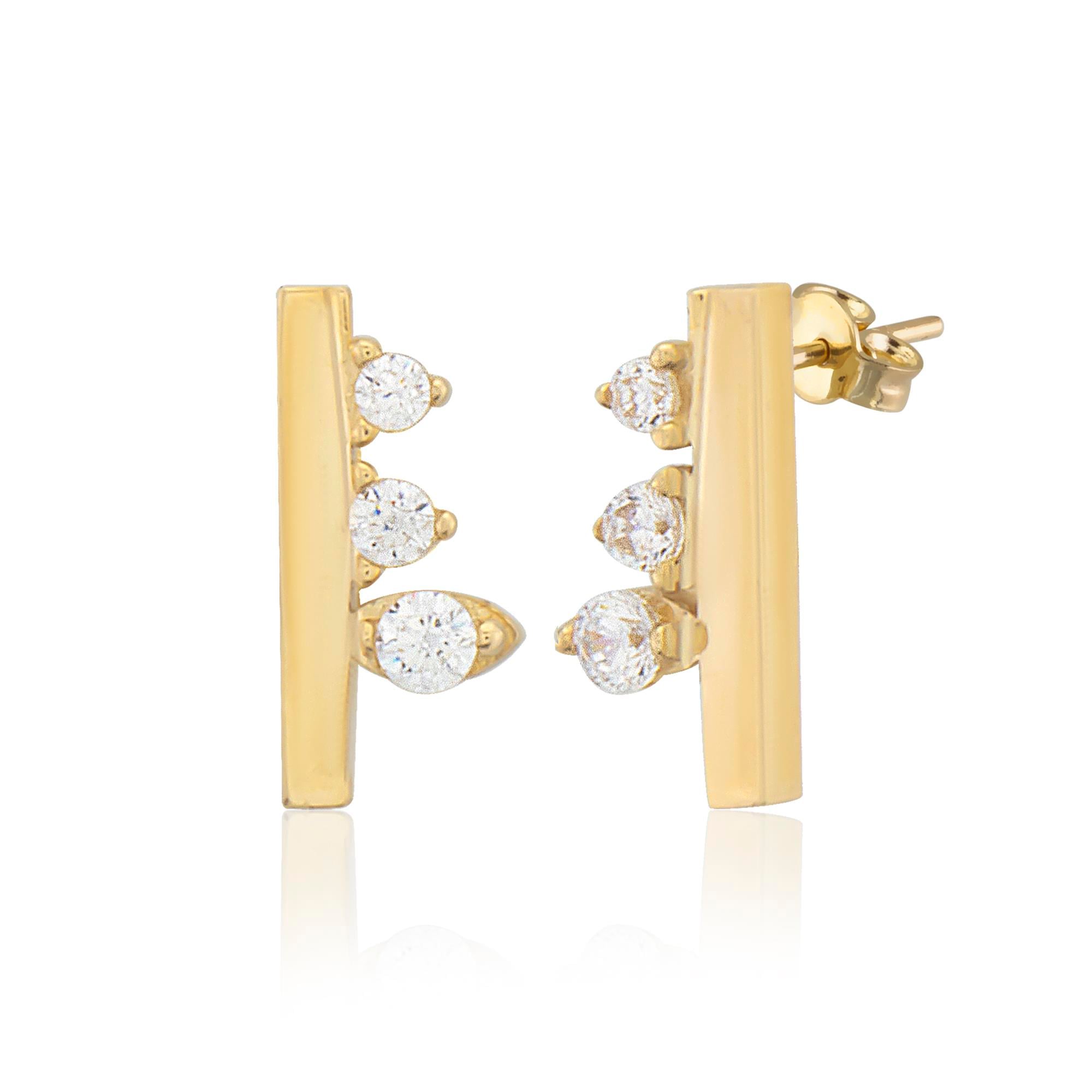 14 Ayar Altın Küpe