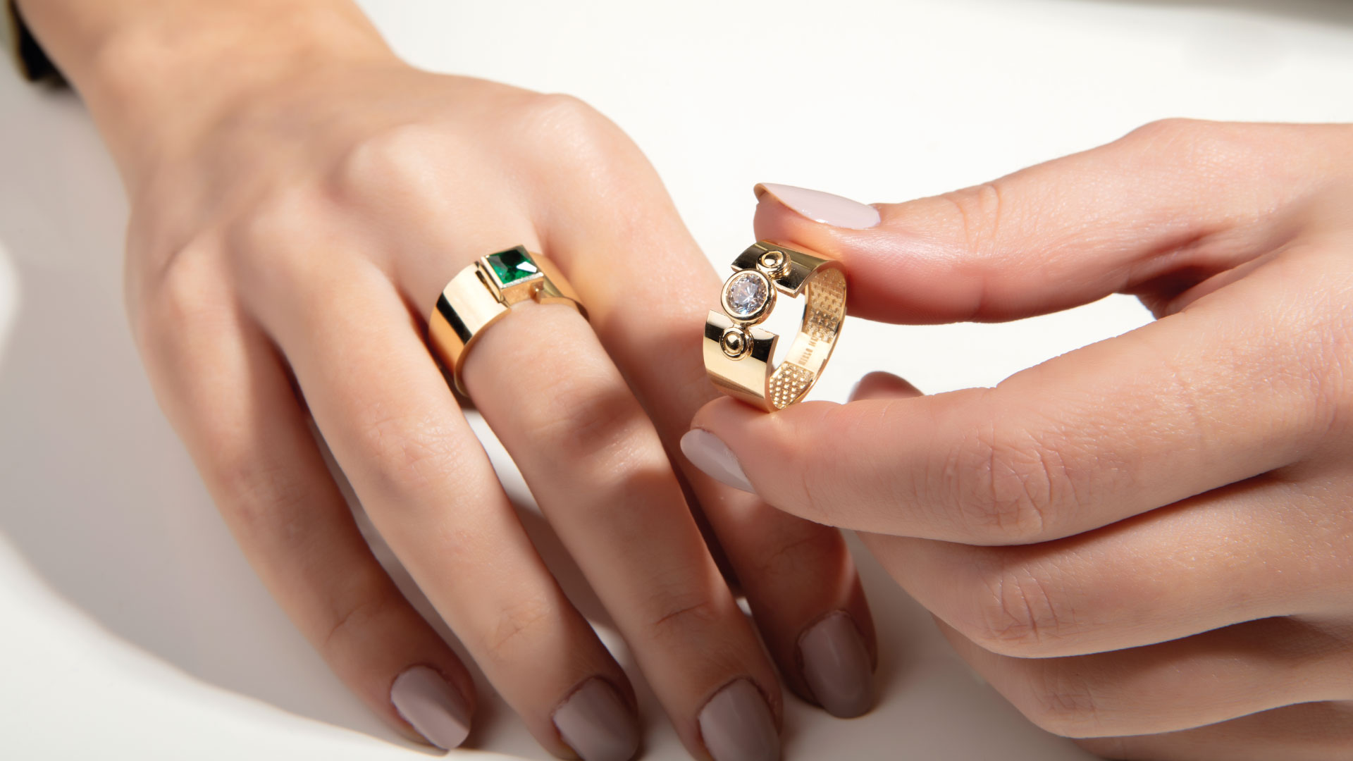 14 Ayar Altın Cubo Yüzük