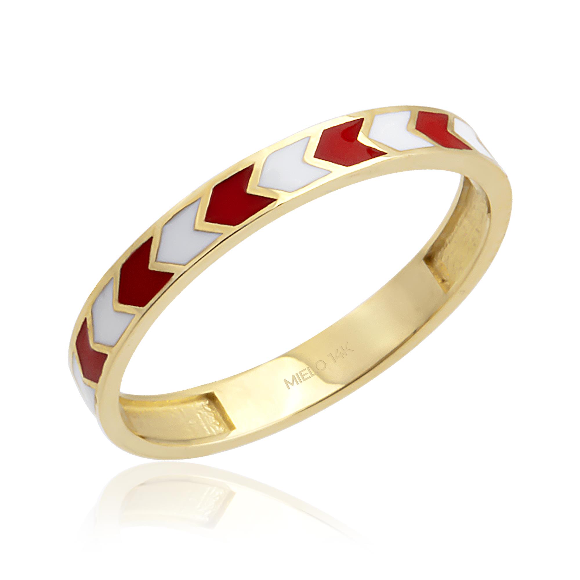 14 Ayar Altın Abierto Yüzük 