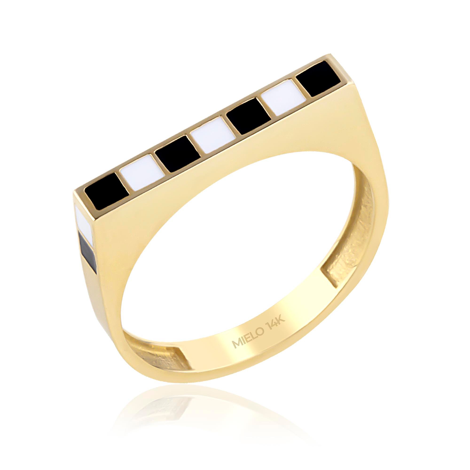 14 Ayar Altın Abierto Yüzük 