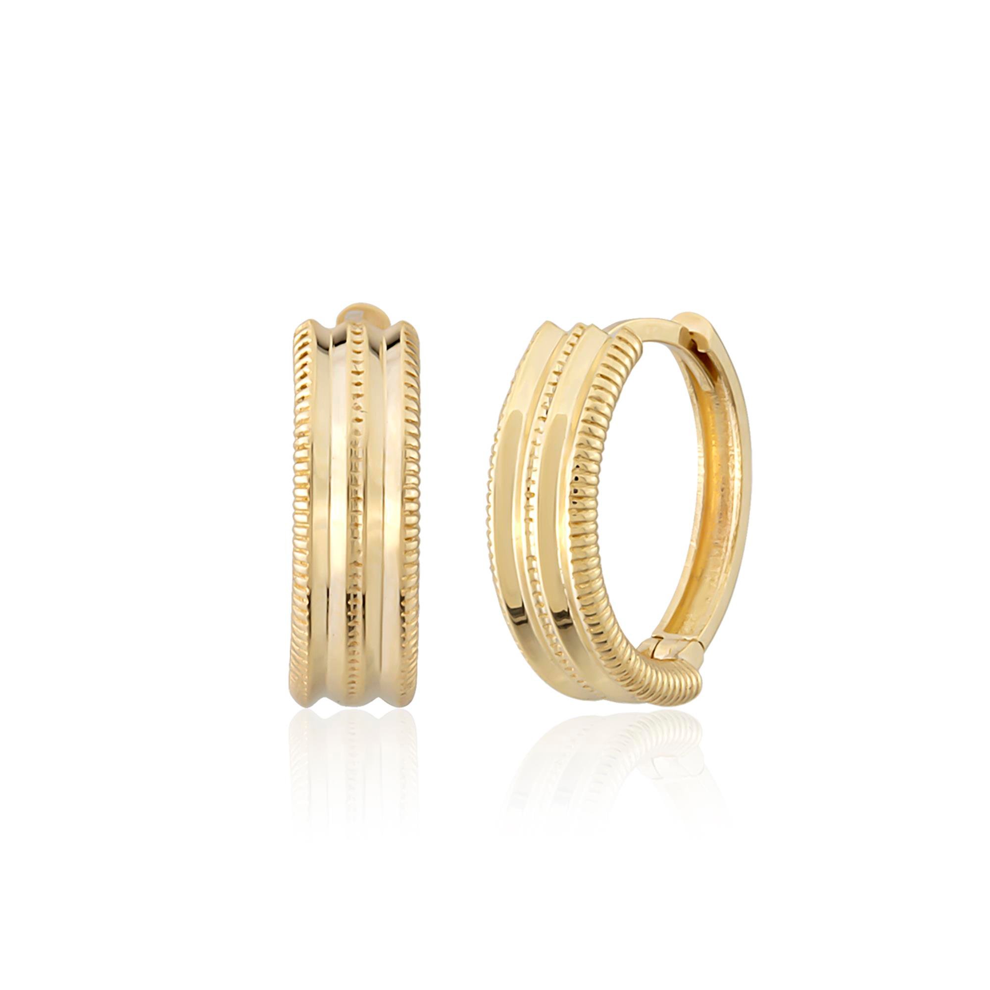 14 Ayar Altın Ajda Küpe 