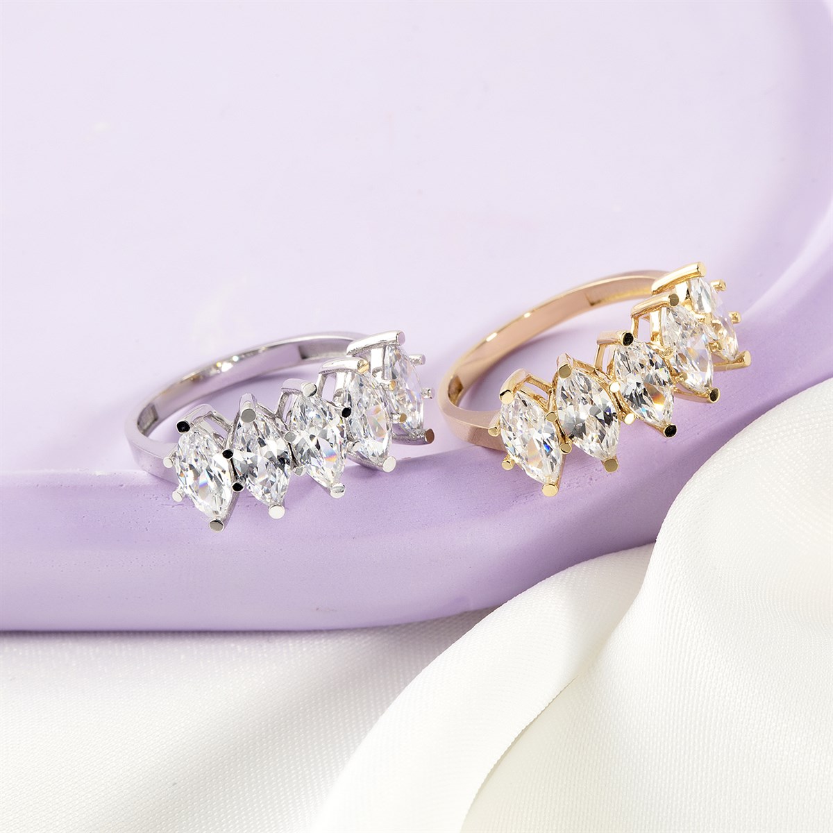 14 Ayar Altın Beştaş Alyans Yüzük 