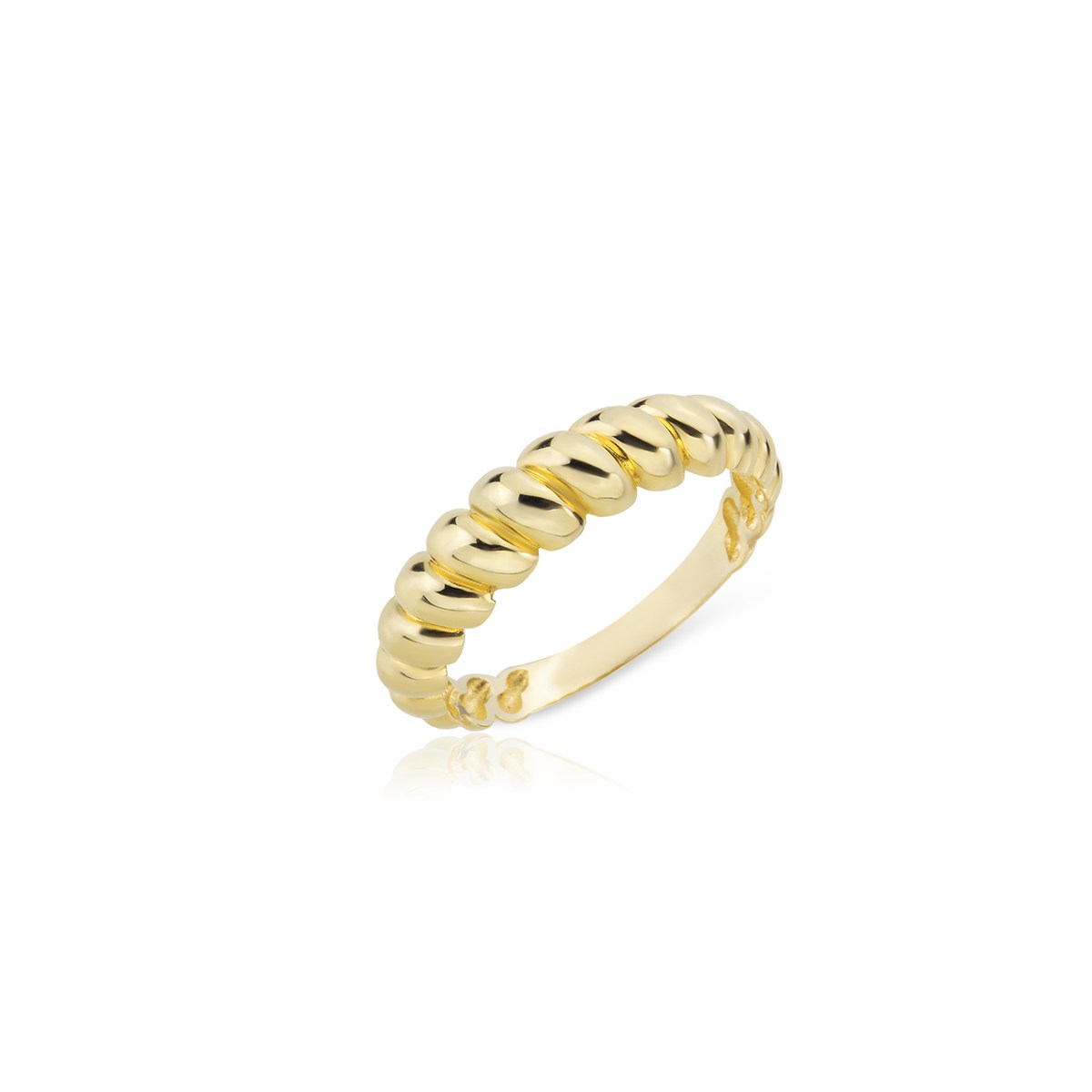 14 Ayar Altın Bracteae Yüzük 