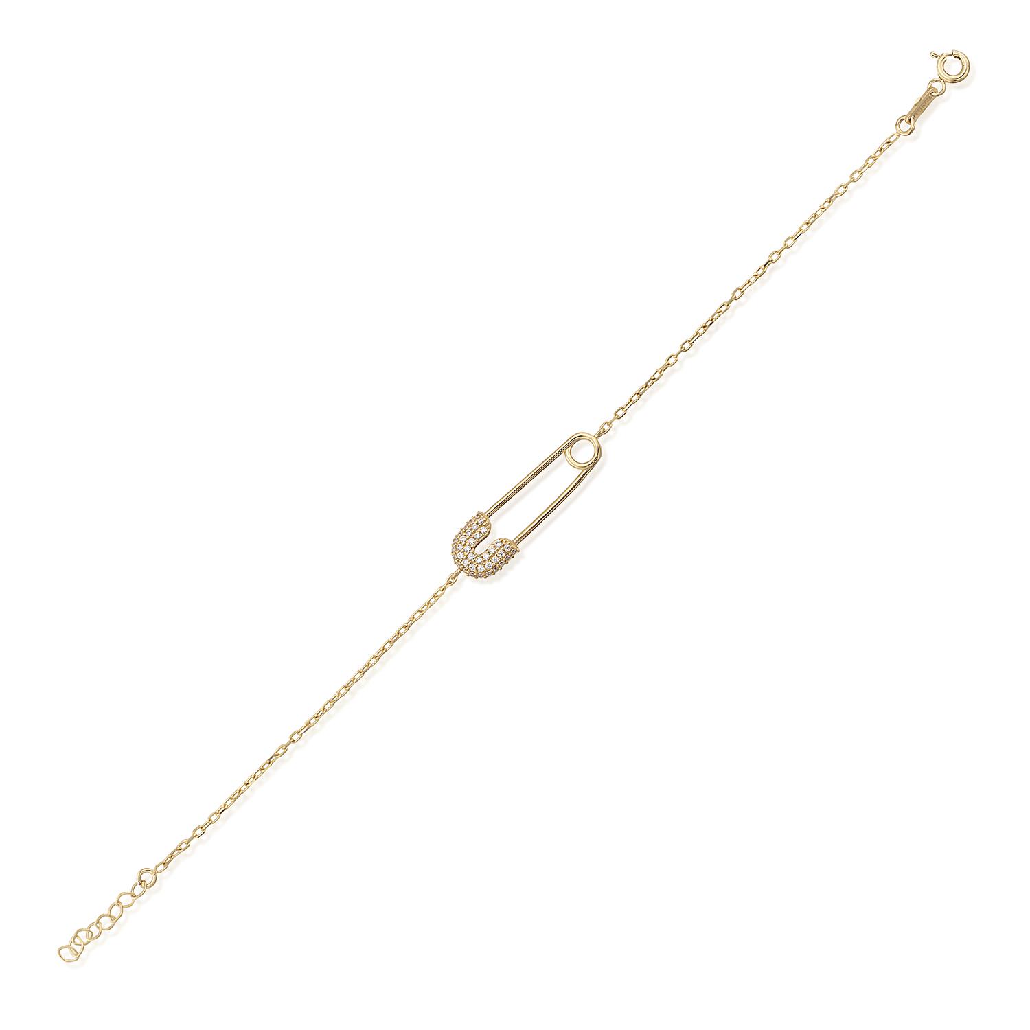 14K Gold Hook Bracelet