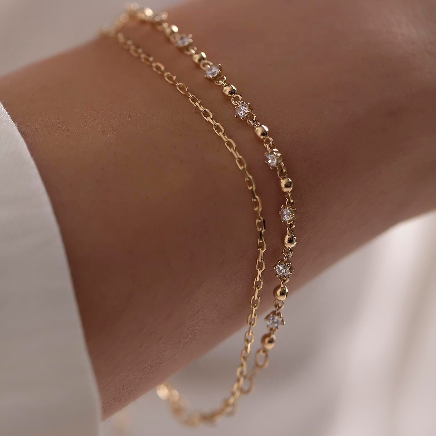14K Gold  Crispy Bracelet