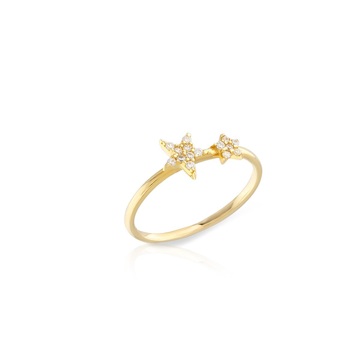 14 Ayar Altın Çıtır Yüzük 