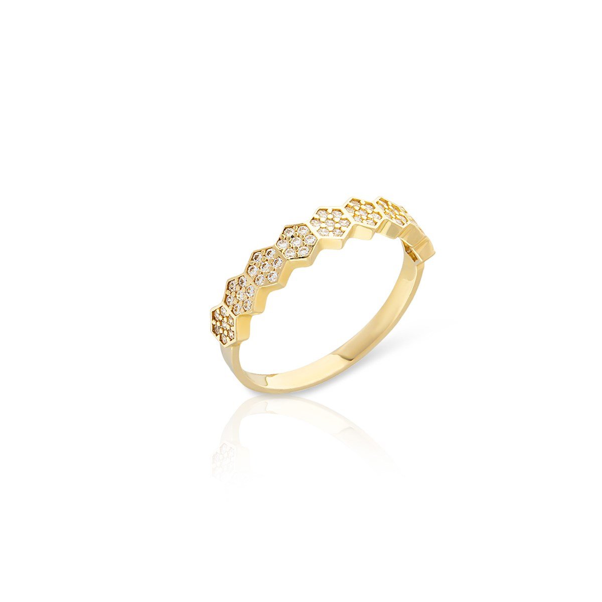 14 Ayar Altın Çıtır Yüzük 