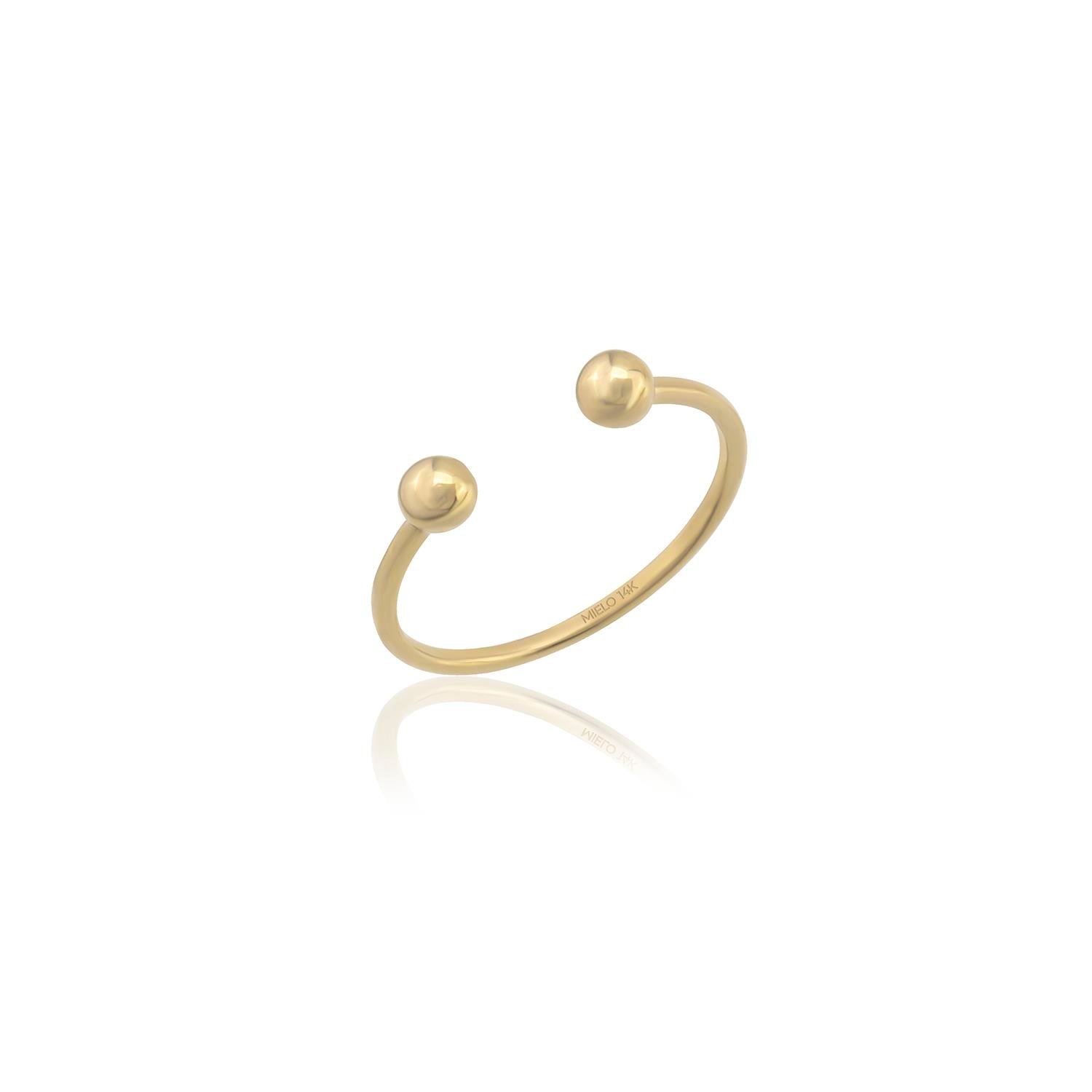 14K Gold Crispy Ring