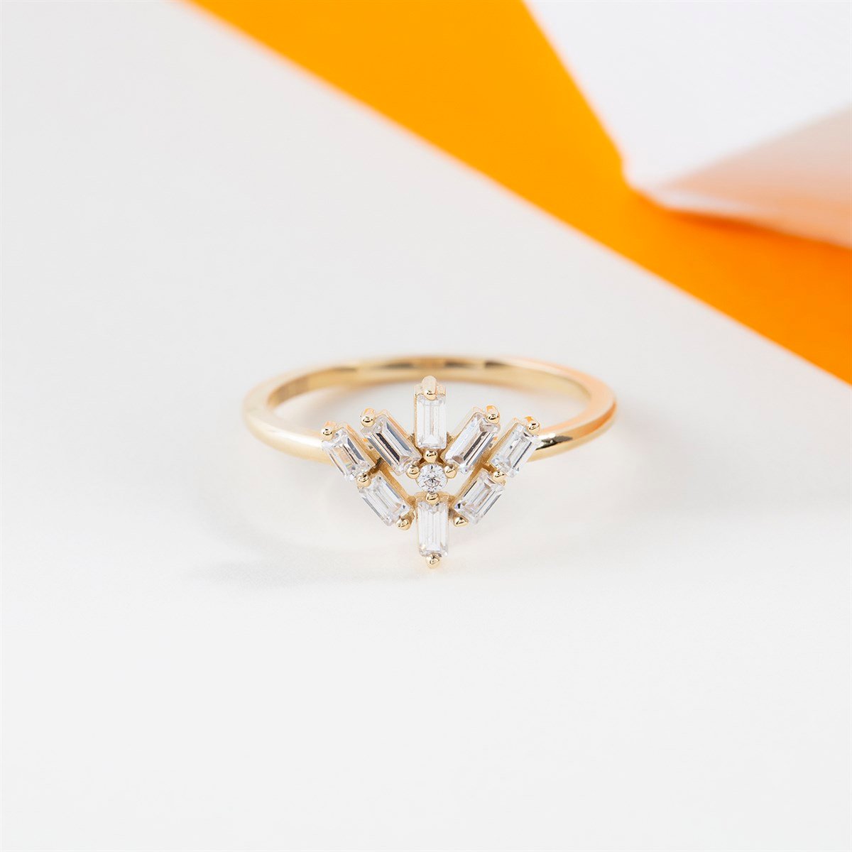 14 Ayar Altın Çıtır Yüzük 