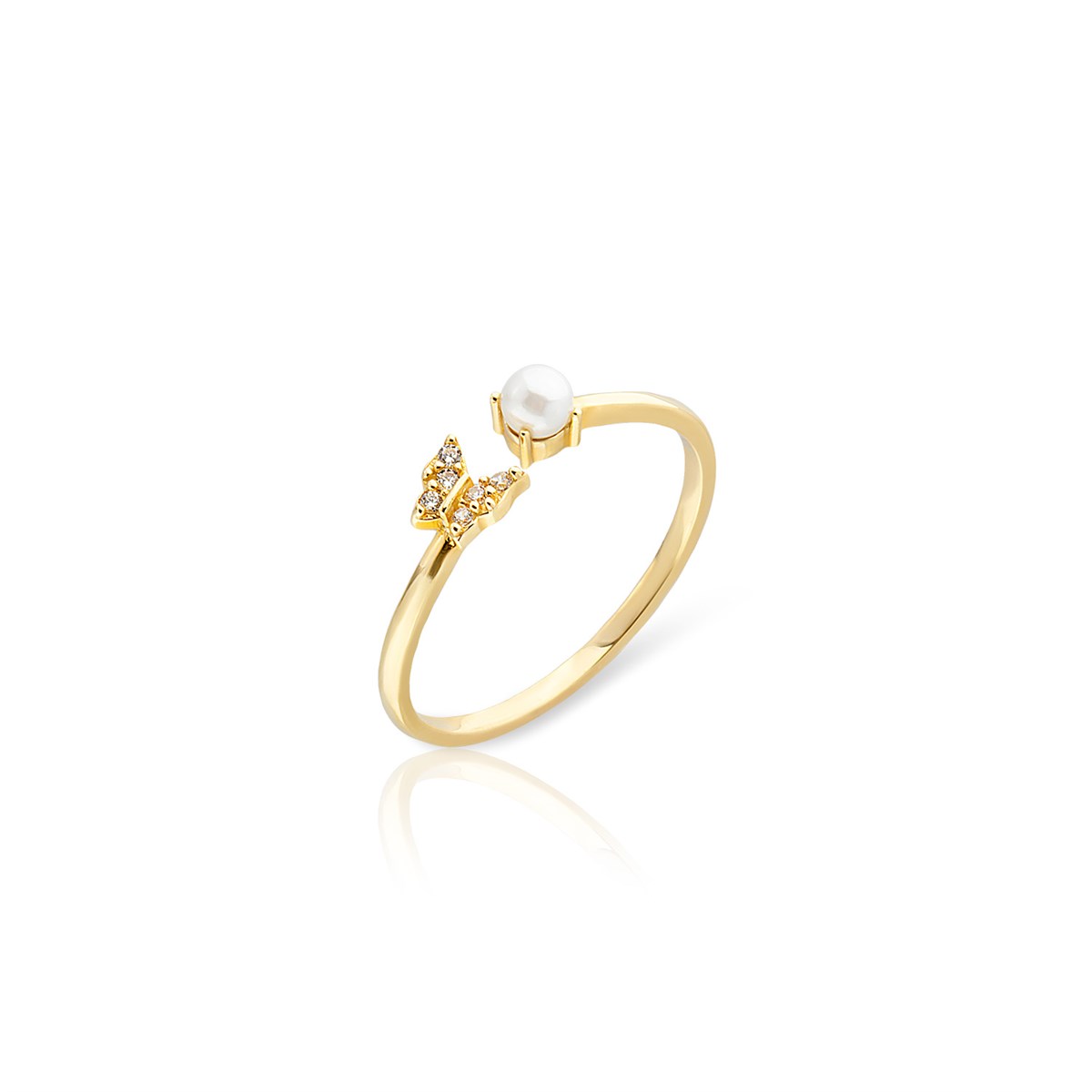 14 Ayar Altın Çıtır Yüzük 