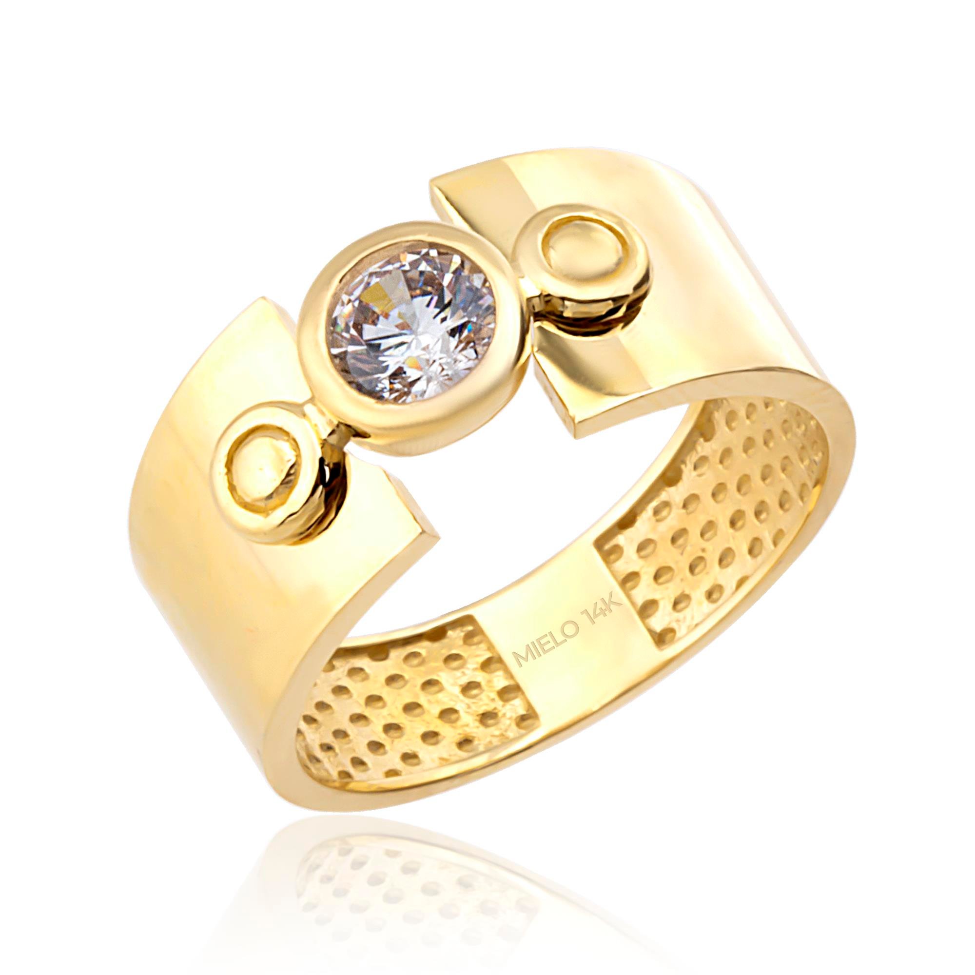 14 Ayar Altın Cubo Yüzük 