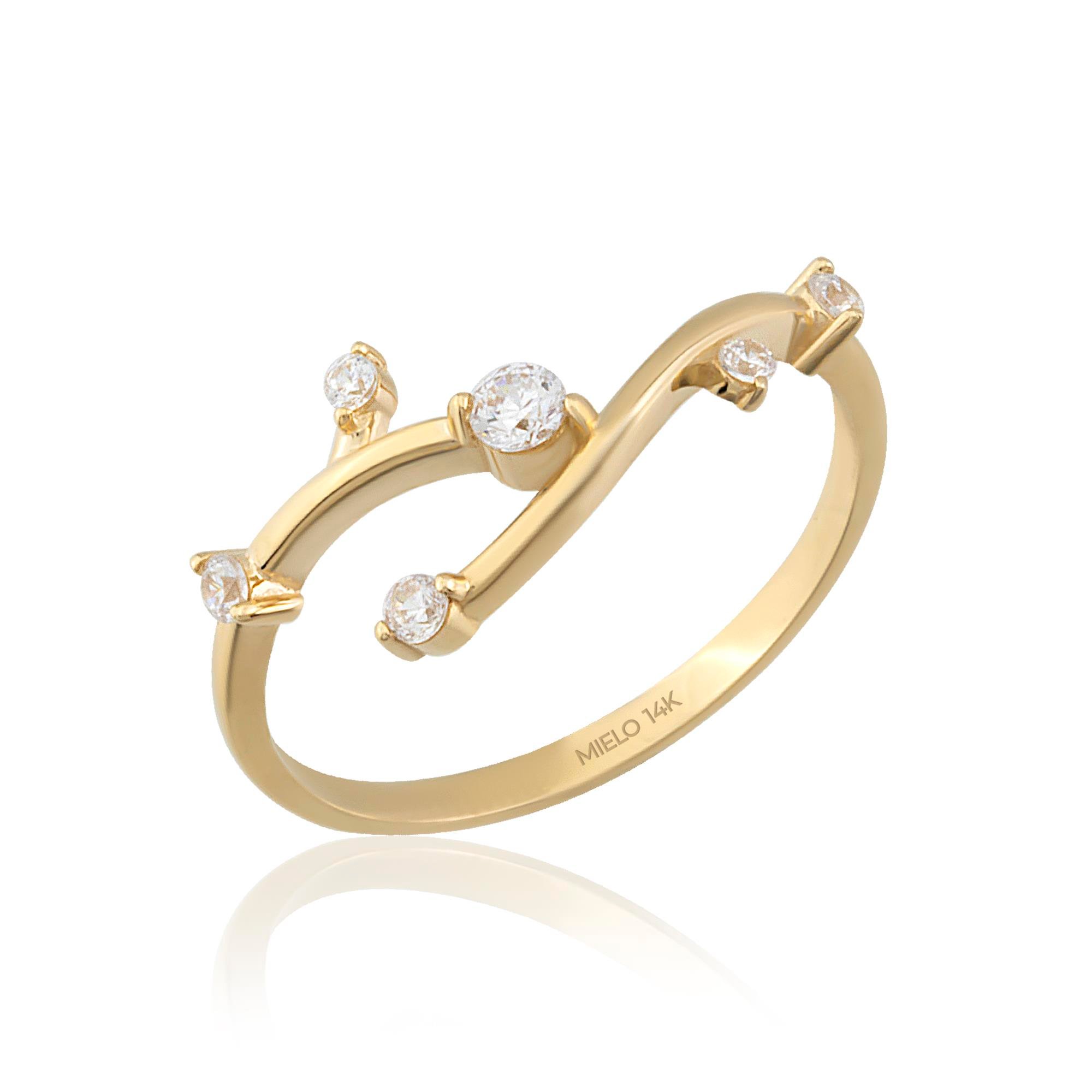 14 Ayar Altın Dafne Yüzük