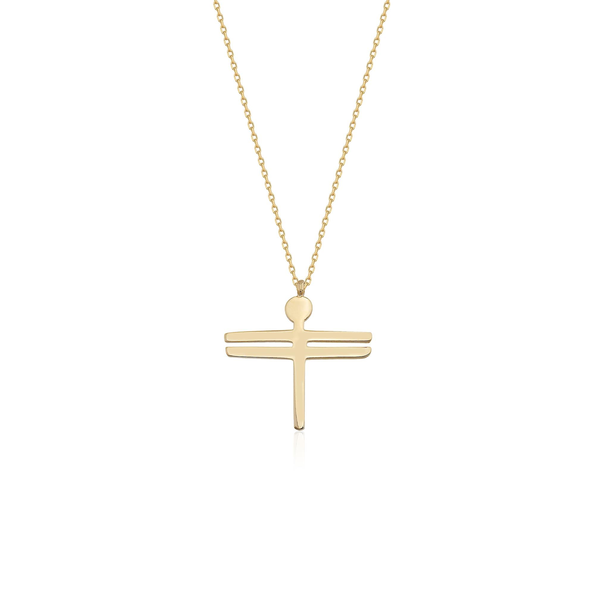 14 Ayar Altın Freya ''Boy'' Kolye