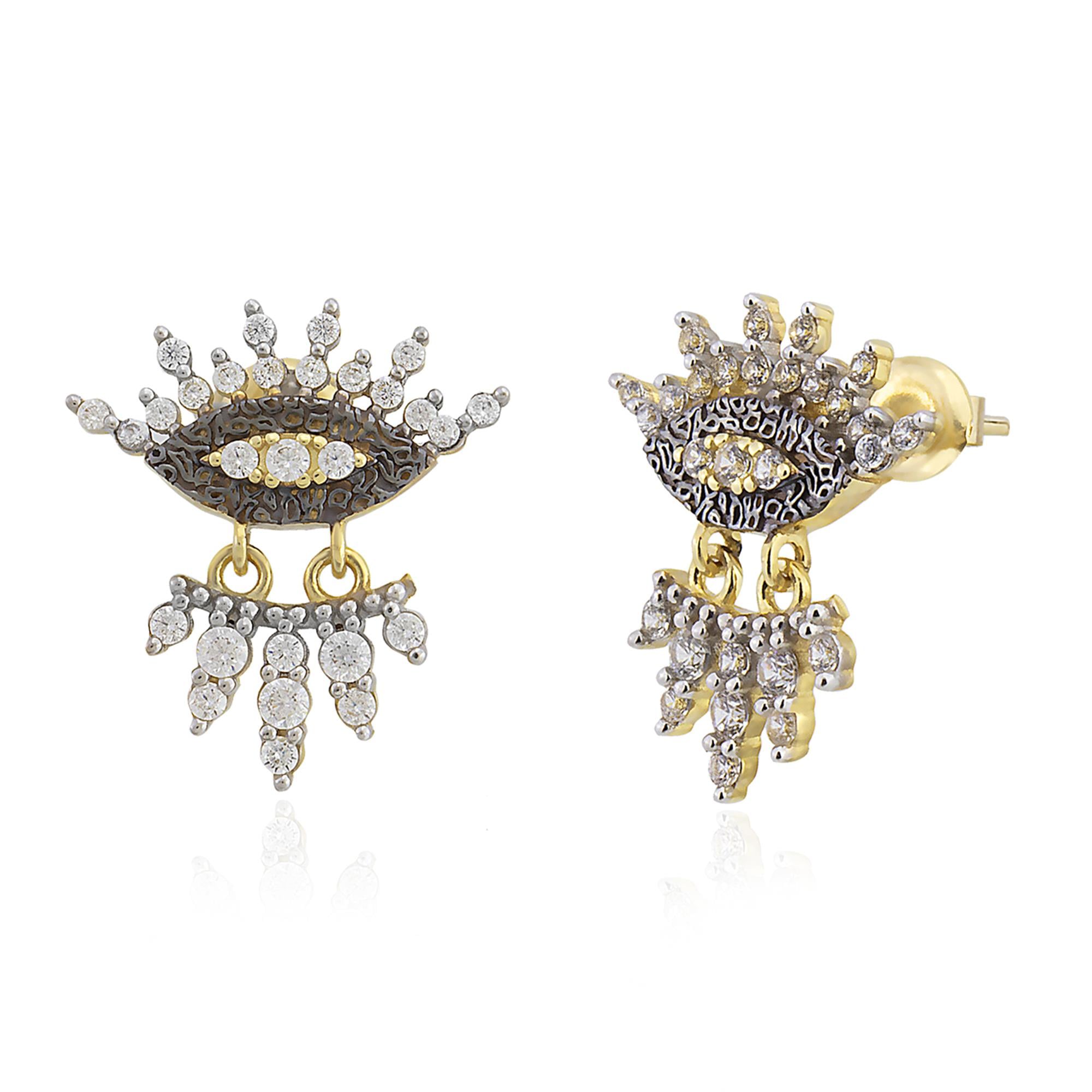 14K Gold Freya Eye Earring