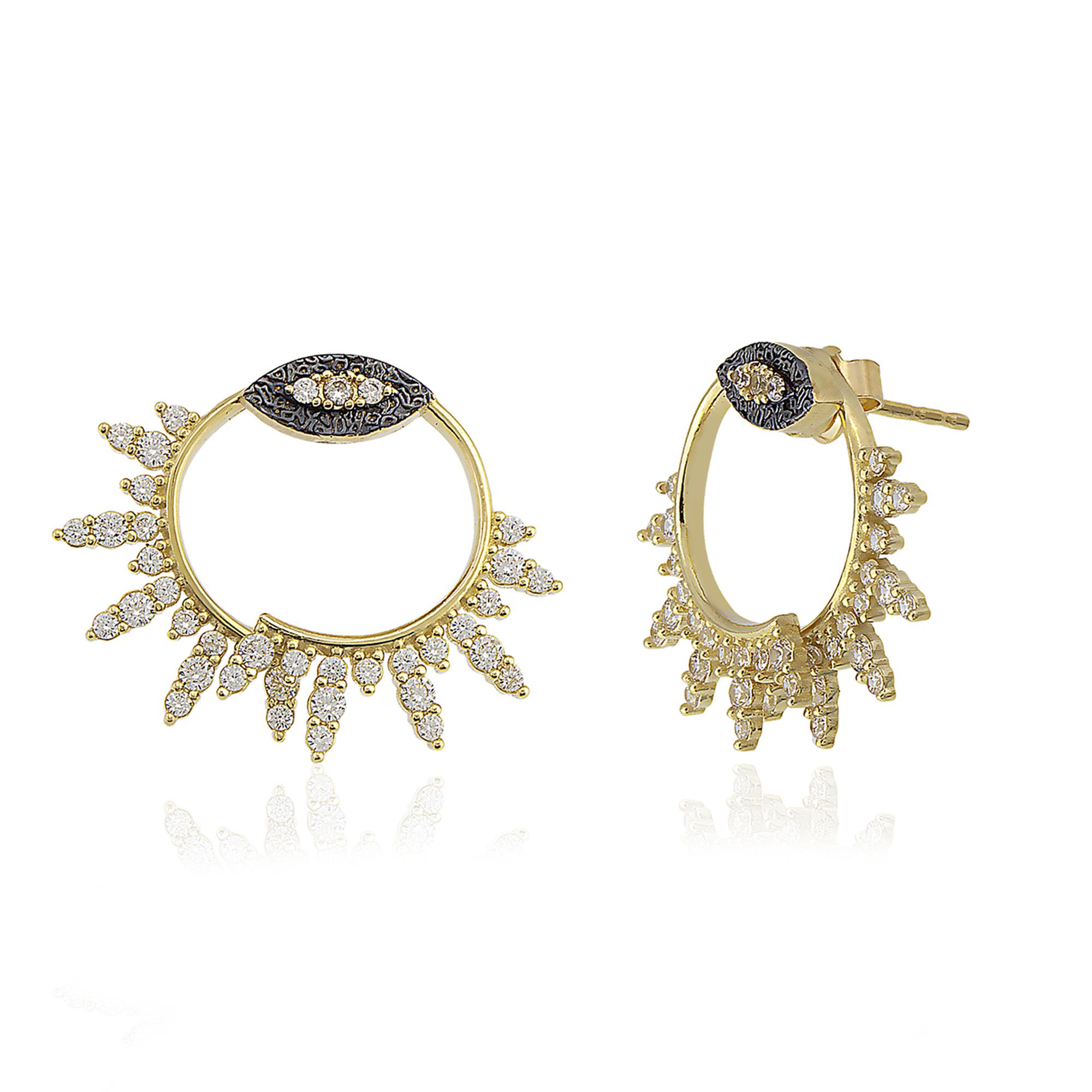 14K Gold Freya Eye Earring