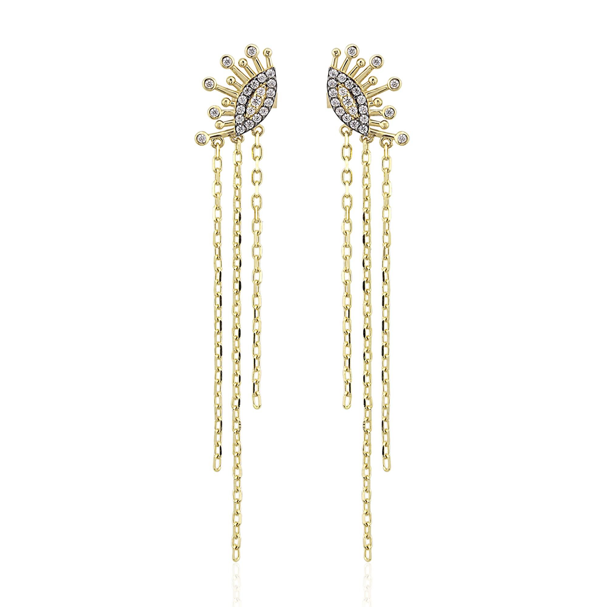 14K Gold Freya Eye Earring