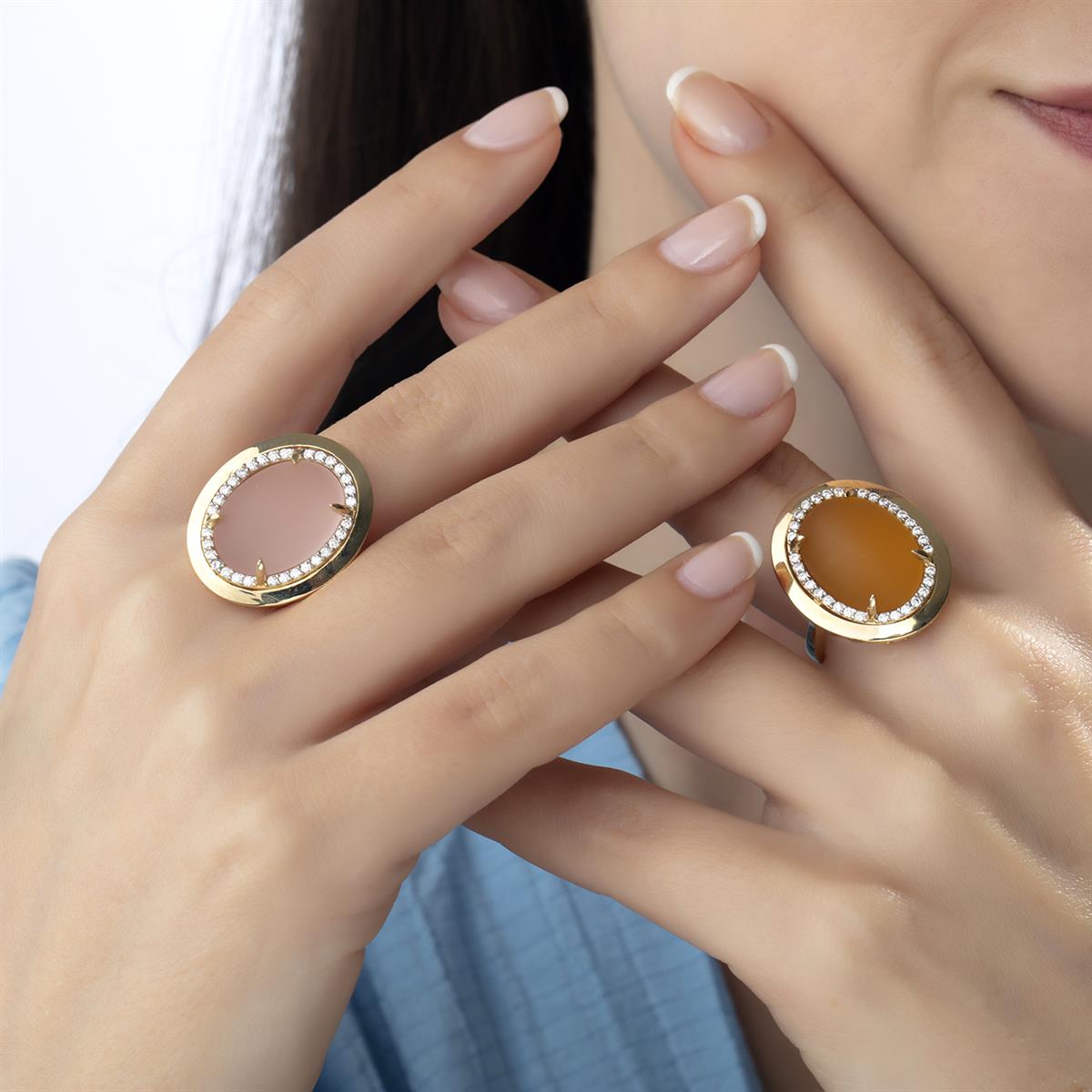 14 Ayar Altın Frozen Yüzük