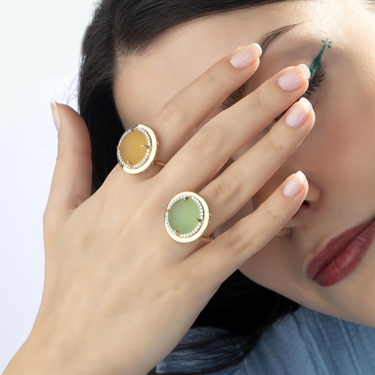 14 Ayar Altın Frozen Yüzük