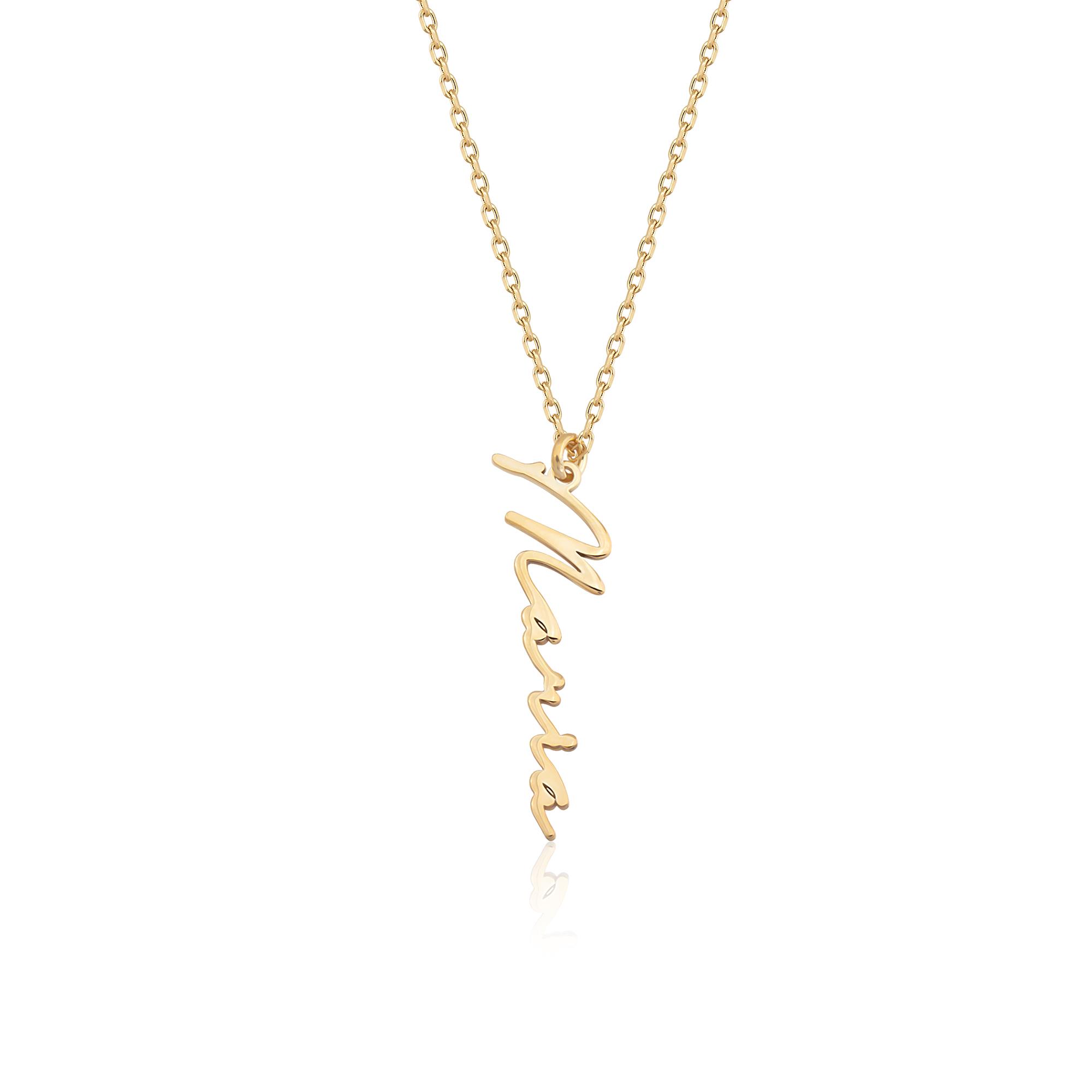 14 Ayar Altın İsim Kolye