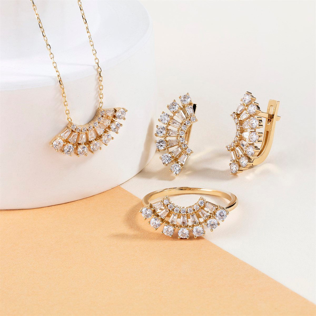 14 Ayar Altın Kirpik Set 