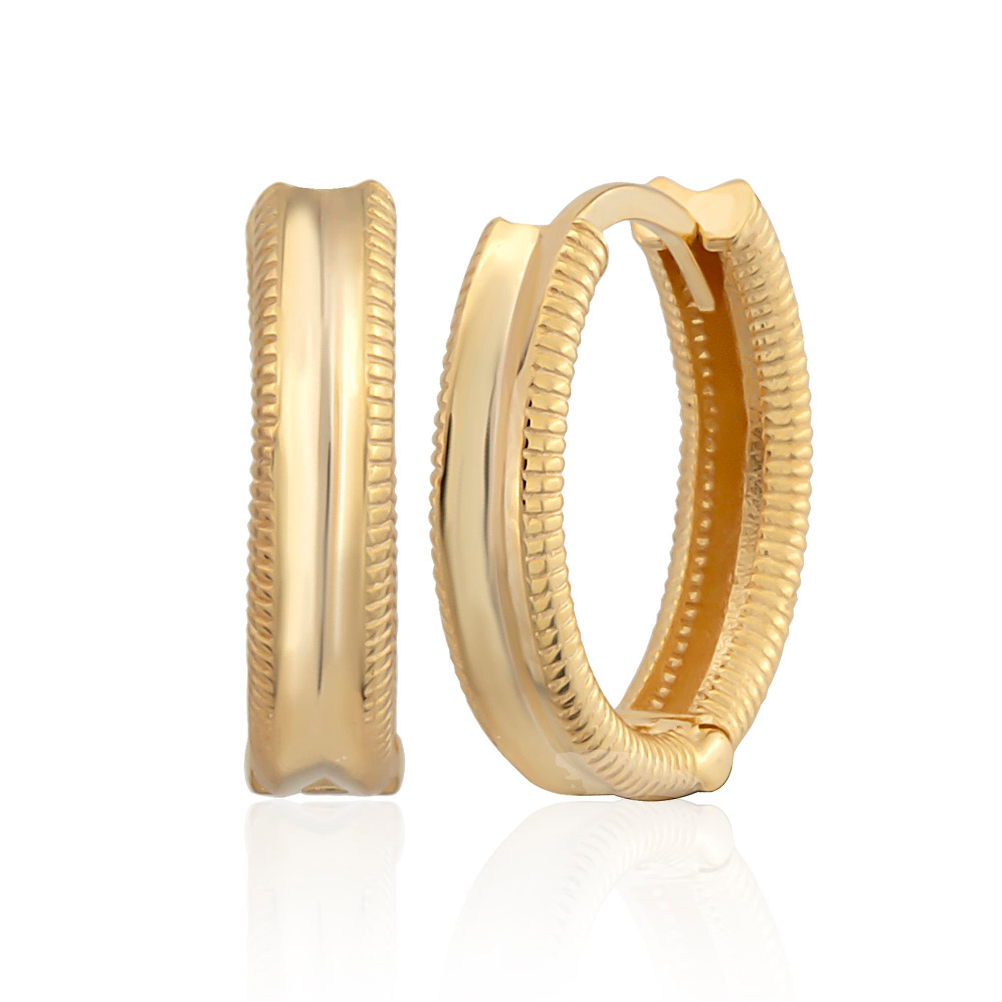 14 Ayar Altın Ajda Küpe 