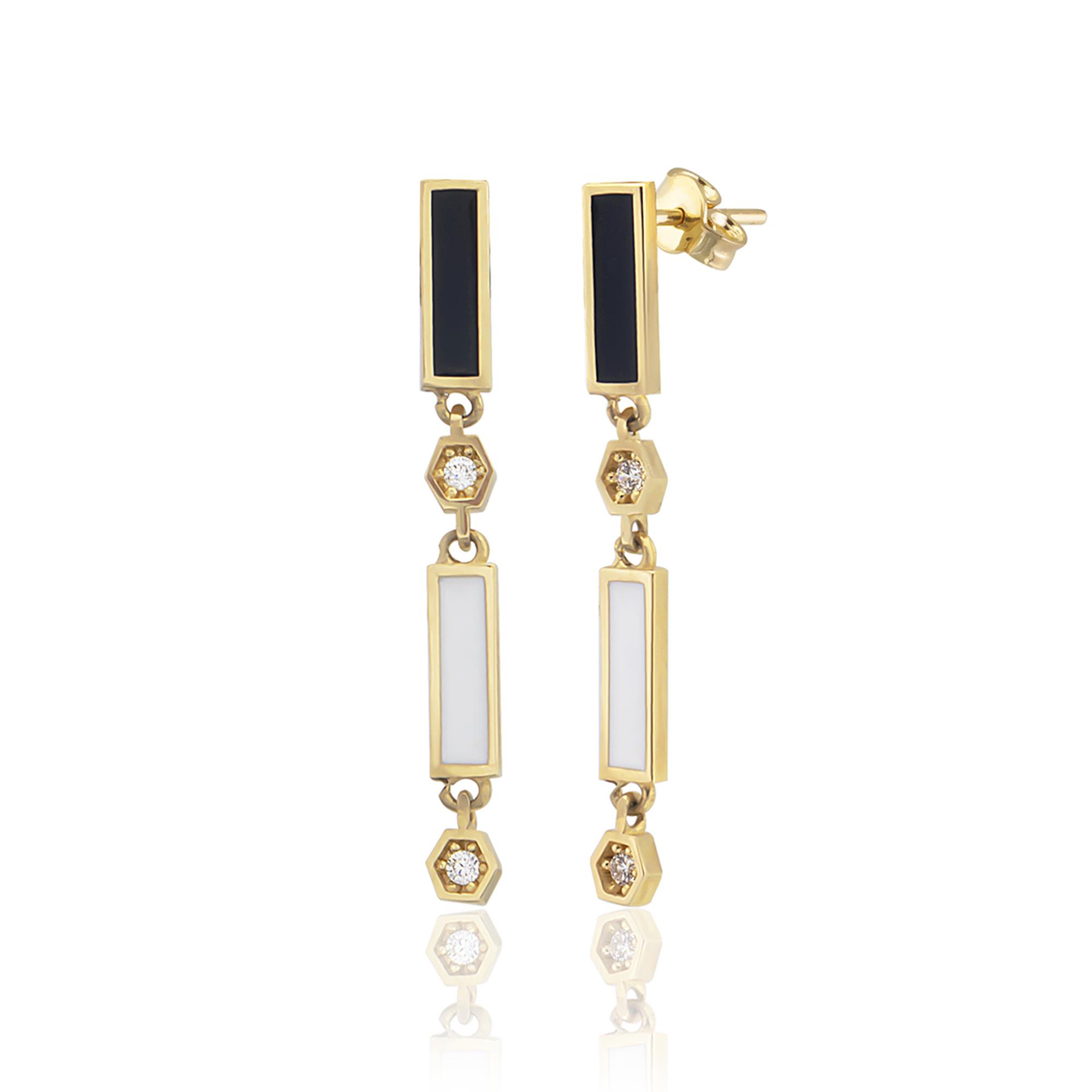 14K Gold Opera Earring